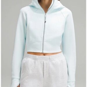 Lululemon Athletica Sky Blue Cropped Hoodie
